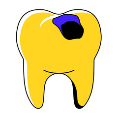 Caries Tooth Illustration