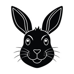 Fototapeta premium illustration of a rabbit had with white background