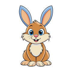 easter bunny with white background
