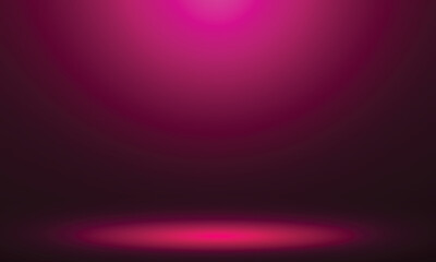 Abstract gradient soft pink light studio room with copy space for you design background concept