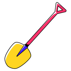 Shovel Equipment Illustration