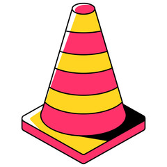 Traffic Cone Illustration