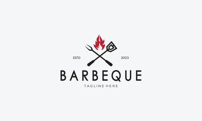 Barbecue logo design vector template