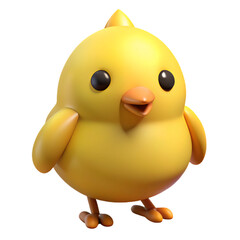 yellow duck. chick, animal, cartoon, illustration, isolated 