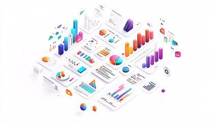 Explore the power of double-exposure in modern digital marketing dashboards with a sleek interface for data visualization