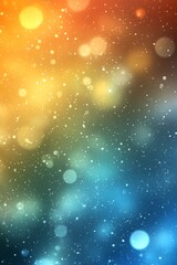 Obraz premium A beautiful bokeh background of rainbow colors, with sparkling water droplets in the foreground. 