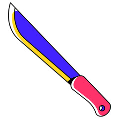 Machete Blade Illustration