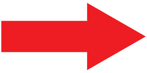 Long Red Arrow, Pointer for Indicating Direction.