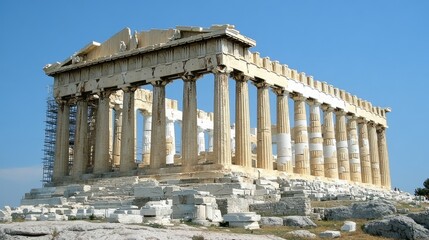 Fototapeta premium Ancient Parthenon Temple on Acropolis Hill