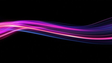 Flowing neon arcs illuminate a seamless network, capturing the essence of data in motion.