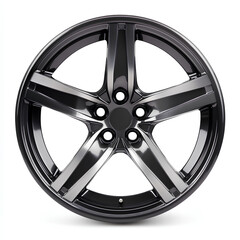 Obraz premium car wheel isolated on white