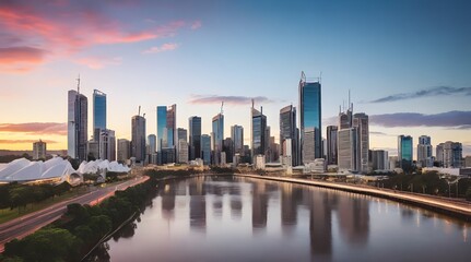 Fototapeta premium Brisbane Australia.generative.ai