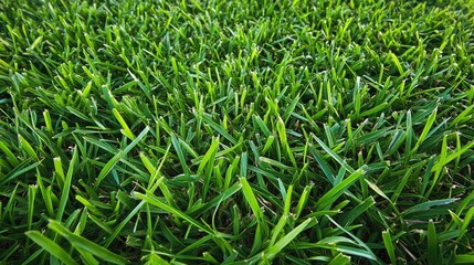 Obraz premium Lush Green Grass Close-Up Photography