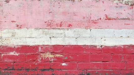Obraz premium Grunge Texture of Red and White Brick Wall