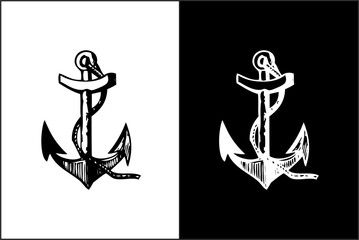 Illustration vector graphic of anchor ship icon