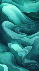 Obraz premium A digital green wave pattern background