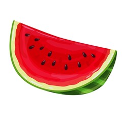 watermelon isolated on white