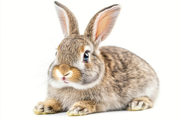 Obraz premium brown rabbit isolated on white
