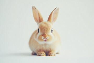 Obraz premium brown rabbit isolated on white