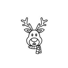Christmas reindeer outline 