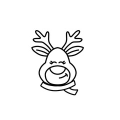 Christmas reindeer outline 