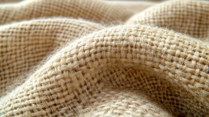 Textured Fabric Isolated on White Background