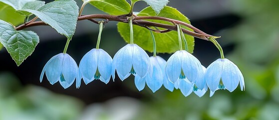 Delicate Jade Flower Display in Nature