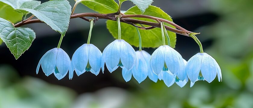 Delicate Jade Flower Display in Nature