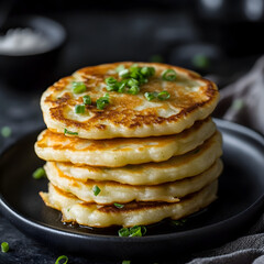 Scallion Pancakes. A Savory Delight. 