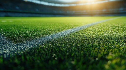 football field close up.