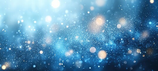 Fototapeta premium Blurred Light Blue Background with Bokeh