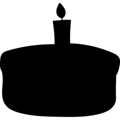 Happy birthday single vector icon
