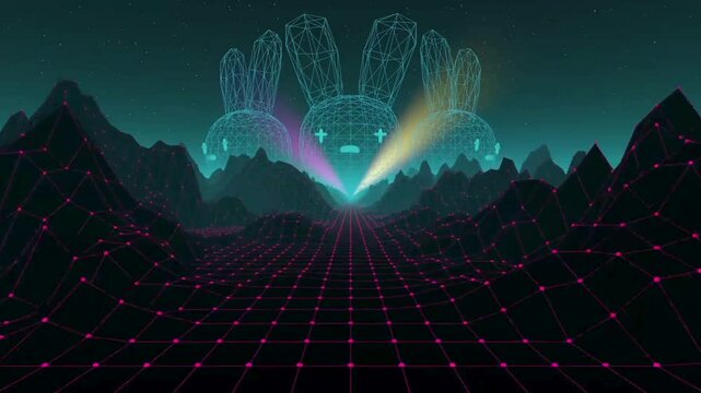 Animated Lofi Background with Soft Glowing Lights for Calm, Relaxing, and Chill Vibe Ambiance