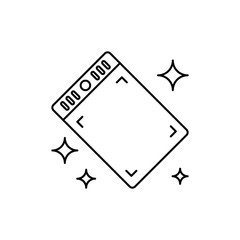 Outline Icon Pen Tablet