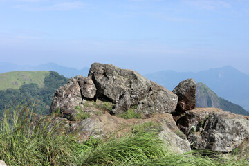 rocks in the mountains