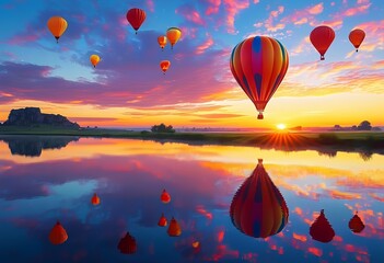 Fototapeta premium hot air balloon