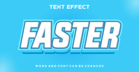 Faster font Text effect editable