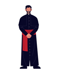 catholic priest mascot character
