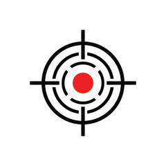 Target icon vector ilustration template