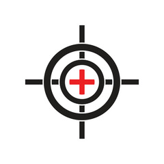 Target icon vector ilustration template