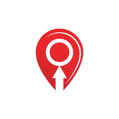 Location point Logo vector template