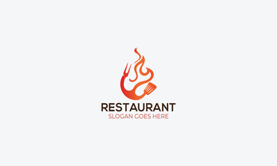 Obraz premium Restaurant logo design vector template