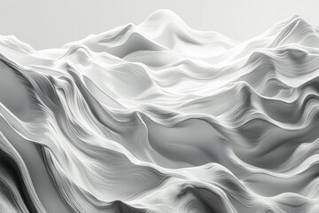 Fototapeta premium Minimalist style of waves in a monochrome tone 