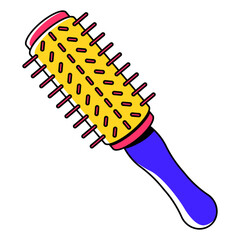 Curling Comb Illustration