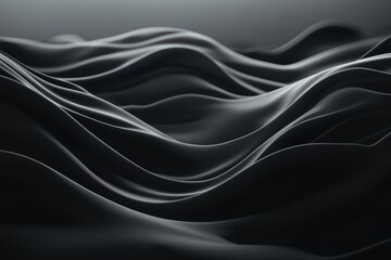 Fototapeta premium Minimalist style of waves in a monochrome tone 