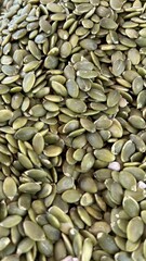 Close-Up of Pumpkin Seeds: Nutritious Superfood Snack