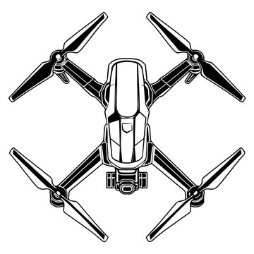 Drone Front Vector Logo