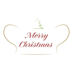 Obraz premium クリスマスのラベル風カラーベクターイラスト