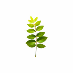 3d Leaf vector for go green design