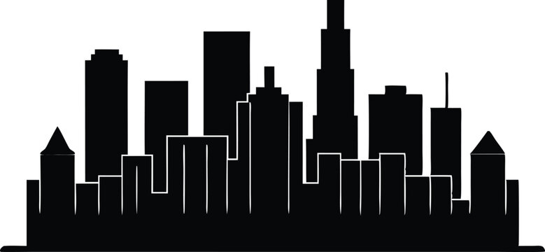 recommend clip art: Houston City Skyline Silhouette Vector, City Buildings Black Clip art Vector